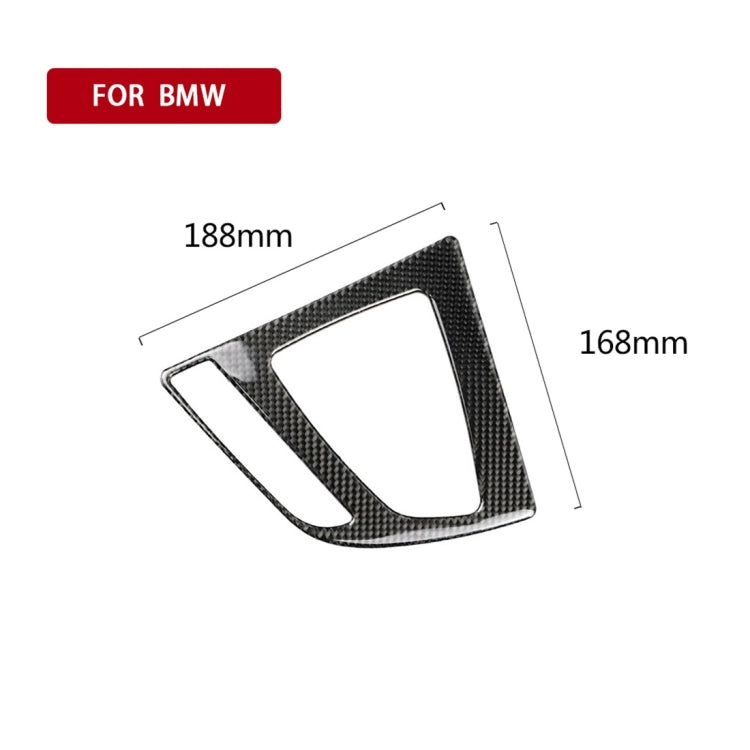 Carbon Fiber Car Gear Panel Decorative Sticker for BMW (F30) 2013-2017 / (F34) 2013-2017, Sutible for Left Driving - Car Interior Mouldings by PMC Jewellery | Online Shopping South Africa | PMC Jewellery | Buy Now Pay Later Mobicred