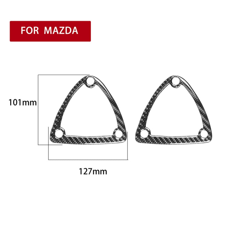 Car Carbon Fiber Seat Headrest Decorative Sticker for Mazda RX8 2004-2008, Left and Right Drive Universal - Car Interior Mouldings by PMC Jewellery | Online Shopping South Africa | PMC Jewellery | Buy Now Pay Later Mobicred