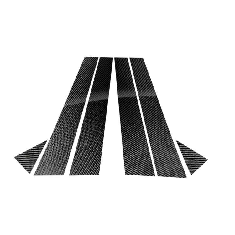 Car Carbon Fiber B Pillar Decorative Sticker for Audi A6 2012-2018, Left and Right Drive Universal - Car Interior Mouldings by PMC TechLife | Online Shopping South Africa | PMC TechLife | Buy Now Pay Later Mobicred
