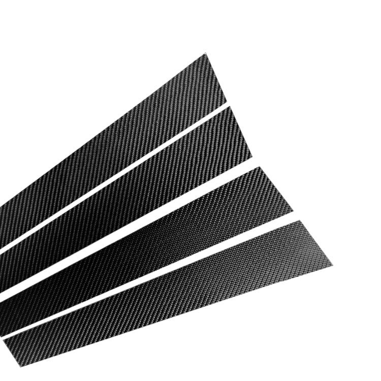 Car Carbon Fiber B Pillar Decorative Sticker for Audi A4L 2017-, Left and Right Drive Universal - Car Interior Mouldings by PMC TechLife | Online Shopping South Africa | PMC TechLife | Buy Now Pay Later Mobicred