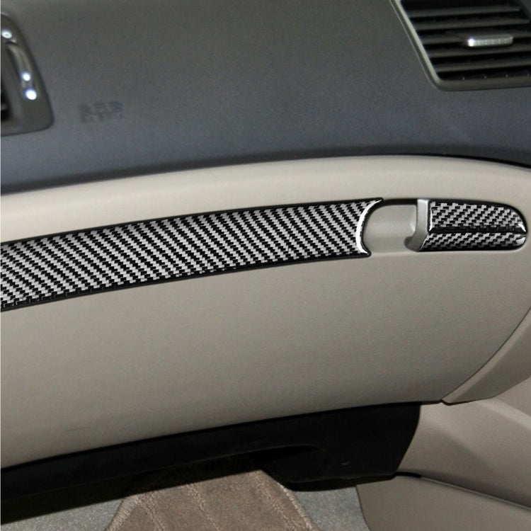 3 in 1 Car Carbon Fiber Front Passenger Seat Storage Box Decorative Sticker for Honda Civic 8th Generation 2006-2011, Right Drive - Car Interior Mouldings by PMC Jewellery | Online Shopping South Africa | PMC Jewellery | Buy Now Pay Later Mobicred