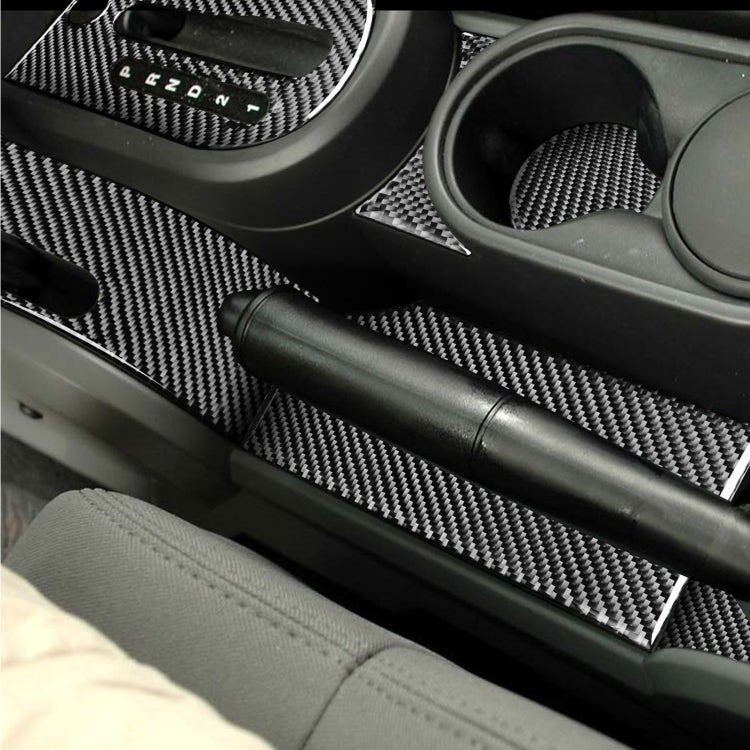 10 in 1 Car Carbon Fiber Gear Console Water Cup Holder Decorative Sticker for Jeep Wrangler JK 2007-2010, Left Drive - Car Interior Mouldings by PMC Jewellery | Online Shopping South Africa | PMC Jewellery | Buy Now Pay Later Mobicred