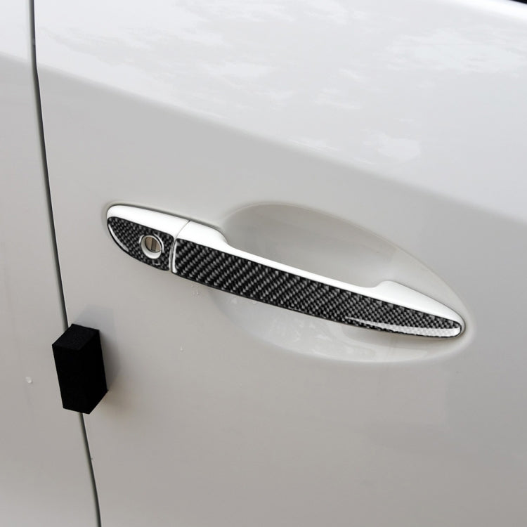 One Set Car Carbon Fiber Outside Door Handle without Smart Hole Decorative Sticker for Mazda CX-5 2017-2018, Right Drive - Decorative Sticker by PMC Jewellery | Online Shopping South Africa | PMC Jewellery | Buy Now Pay Later Mobicred