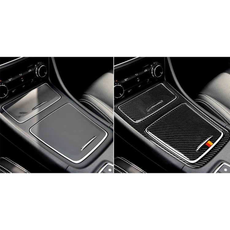 Car Carbon Fiber German Color Central Control Panel Decorative Sticker for Mercedes-Benz A Class 2013-2018/CLA 2013-2017/GLA 2013-2017, Left and Right Drive Universal - Car Interior Mouldings by PMC Jewellery | Online Shopping South Africa | PMC Jewellery | Buy Now Pay Later Mobicred