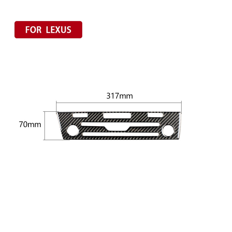 Car Carbon Fiber CD Panel Decorative Sticker for Lexus RX300 / 270 / 200T / 450h 2016-2019, Right Drive - Car Interior Mouldings by PMC Jewellery | Online Shopping South Africa | PMC Jewellery | Buy Now Pay Later Mobicred