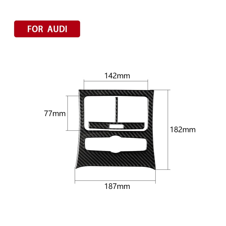 Car Carbon Fiber Rear Seat Air Outlet Panel Decorative Sticker for Audi A6 2005-2011, Left and Right Drive Universal - Car Interior Mouldings by PMC Jewellery | Online Shopping South Africa | PMC Jewellery | Buy Now Pay Later Mobicred