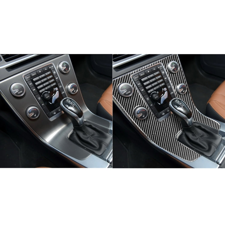 Car Carbon Fiber Central Control Panel Decorative Stickers for Volvo V60 2010-2017 / S60 2010-2018, Left Drive - Car Interior Mouldings by PMC Jewellery | Online Shopping South Africa | PMC Jewellery | Buy Now Pay Later Mobicred