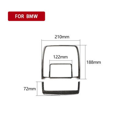 2 in 1 Car Carbon Fiber Solid Color Reading Light Decorative Sticker for BMW E70 X5 / E71 X6 2008-2013, Left and Right Drive Universal - Car Interior Mouldings by PMC Jewellery | Online Shopping South Africa | PMC Jewellery | Buy Now Pay Later Mobicred