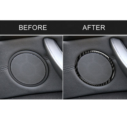 4 in 1 Car Carbon Fiber Solid Color Horn Ring Decorative Sticker for BMW 2008-2013 E70 / 2008-2014 E71, Left and Right Drive Universal - Car Interior Mouldings by PMC Jewellery | Online Shopping South Africa | PMC Jewellery | Buy Now Pay Later Mobicred