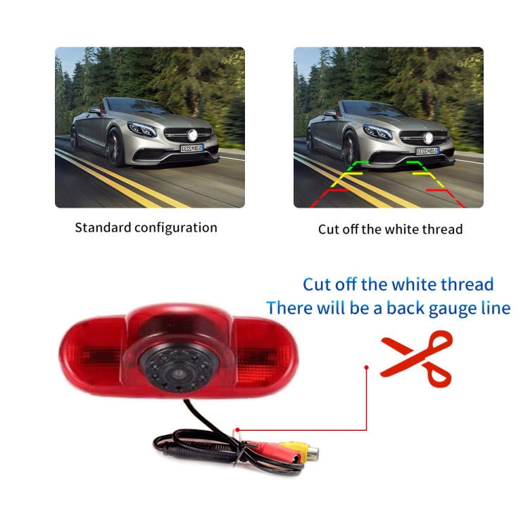 PZ464 Car Waterproof Brake Light View Camera + 7 inch Rearview Monitor for Renault / Vauxhall - Rear View Cameras by PMC Jewellery | Online Shopping South Africa | PMC Jewellery | Buy Now Pay Later Mobicred