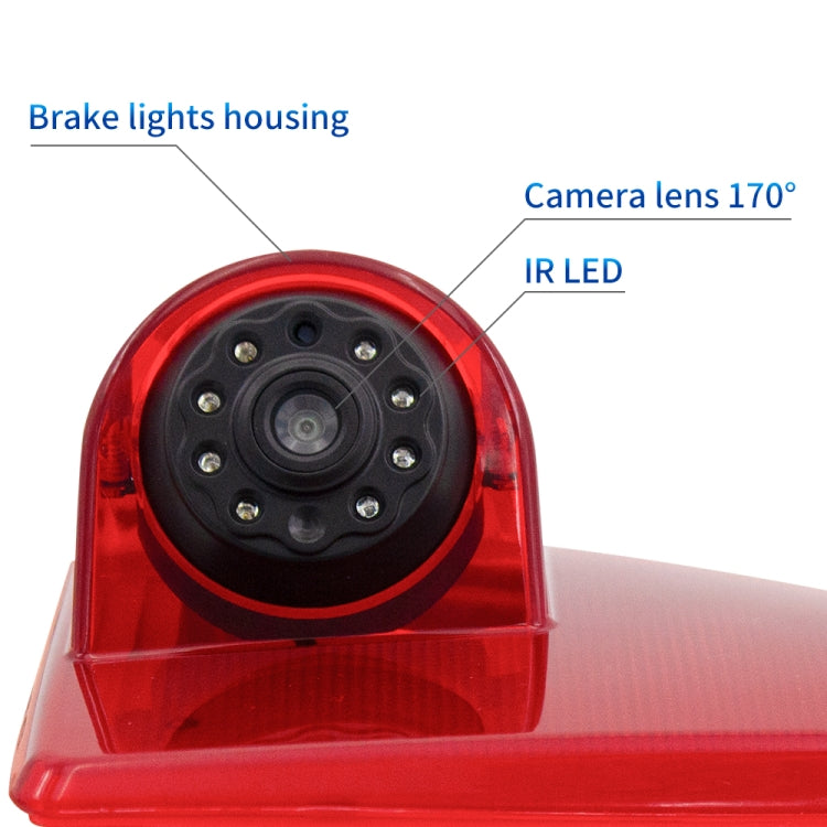 PZ462 Car Waterproof Brake Light View Camera + 7 inch Rearview Monitor for Renault / Nissan / Opel - Rear View Cameras by PMC Jewellery | Online Shopping South Africa | PMC Jewellery | Buy Now Pay Later Mobicred