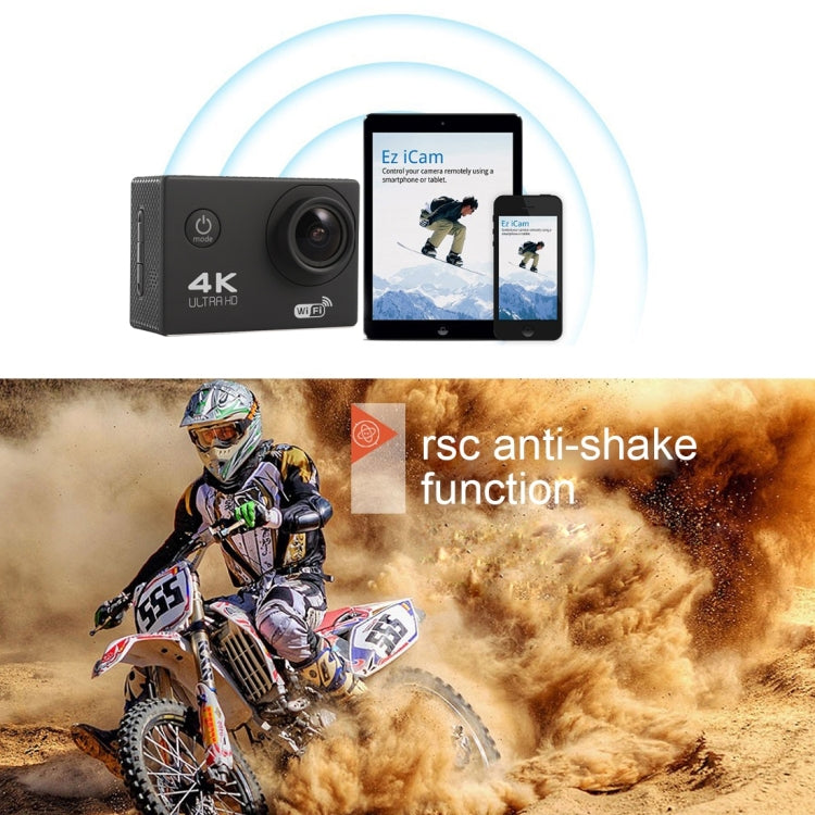 F60 2.0 inch Screen 170 Degrees Wide Angle WiFi Sport Action Camera Camcorder with Waterproof Housing Case, Support 64GB Micro SD Card(Gold) - Other Camera by PMC Jewellery | Online Shopping South Africa | PMC Jewellery | Buy Now Pay Later Mobicred
