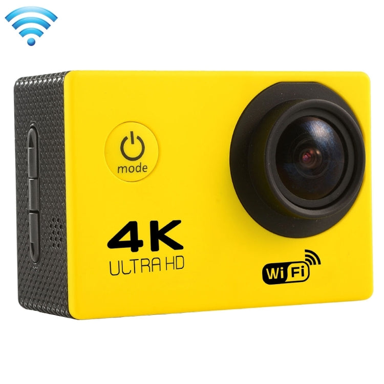 F60 2.0 inch Screen 170 Degrees Wide Angle WiFi Sport Action Camera Camcorder with Waterproof Housing Case, Support 64GB Micro SD Card(Yellow) - Other Camera by PMC Jewellery | Online Shopping South Africa | PMC Jewellery | Buy Now Pay Later Mobicred