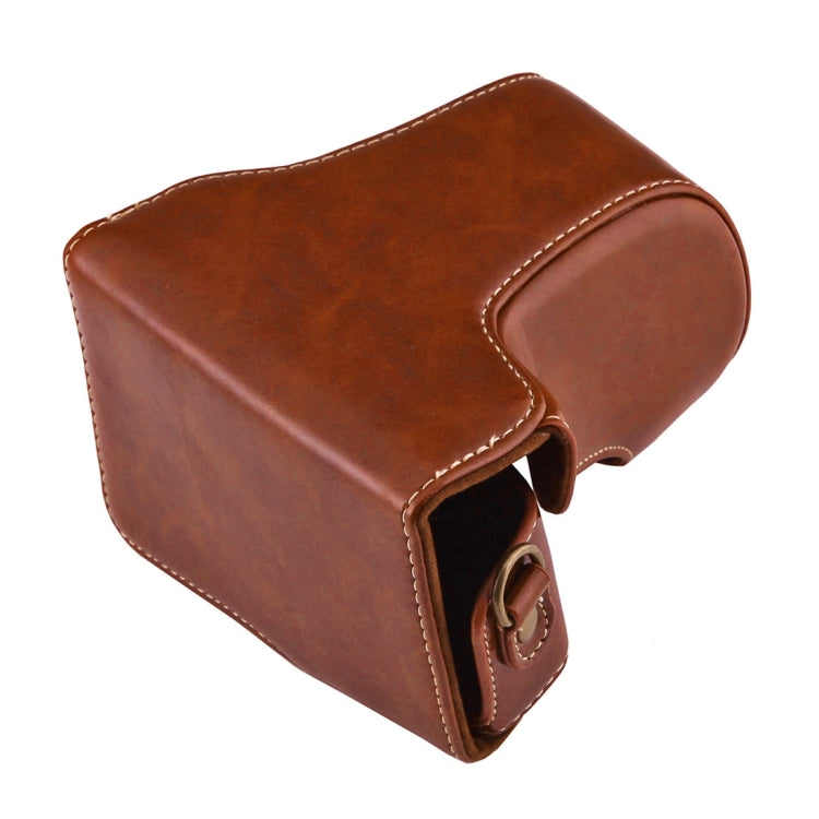 Full Body Camera PU Leather Case Bag with Strap for Canon EOS M10(Brown) - free shipping - PMC TechLife - Order now!