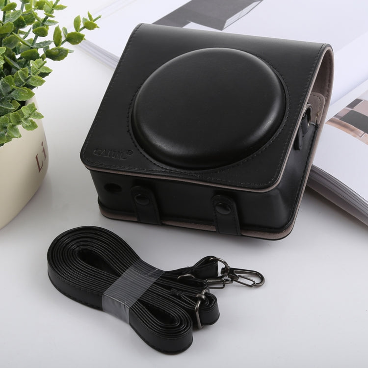 Retro Style Full Body Camera PU Leather Case Bag with Strap for FUJIFILM instax SQUARE SQ6 (Black) - free shipping - PMC TechLife - Order now!