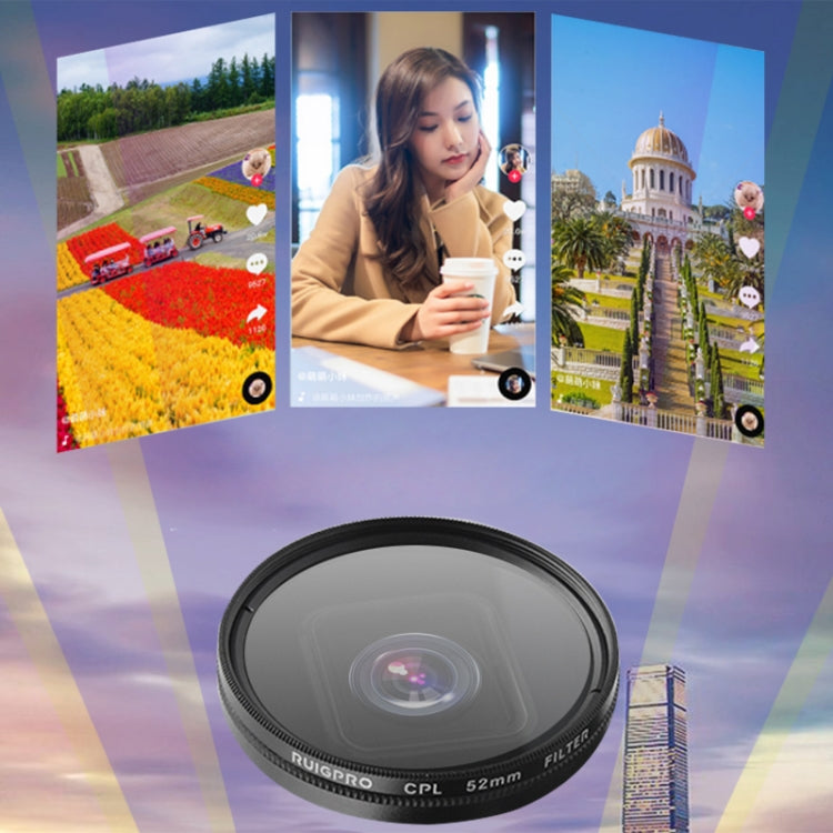 RUIGPRO for GoPro HERO 7/6 /5 Professional 52mm 8X Star Effect Lens Filter with Filter Adapter Ring & Lens Cap - Lens Filter by RUIGPRO | Online Shopping South Africa | PMC TechLife | Buy Now Pay Later Mobicred