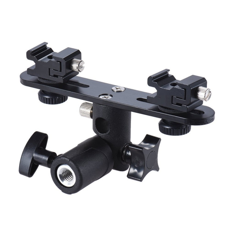 Double Hot Shoe Flash Stand Bracket - free shipping - PMC TechLife - Order now!