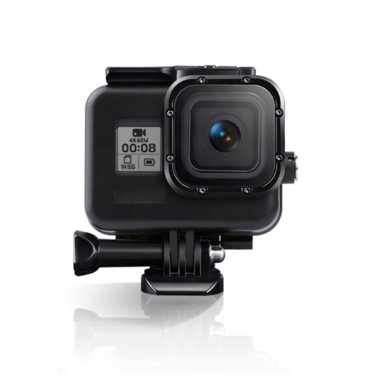 For GoPro HERO8 Black 45m Waterproof Housing Protective Case with Buckle Basic Mount & Screw & Floating Bobber Grip & Strap & Anti-Fog Inserts(Black) - Waterproof Cases by PMC Jewellery | Online Shopping South Africa | PMC Jewellery | Buy Now Pay Later Mobicred