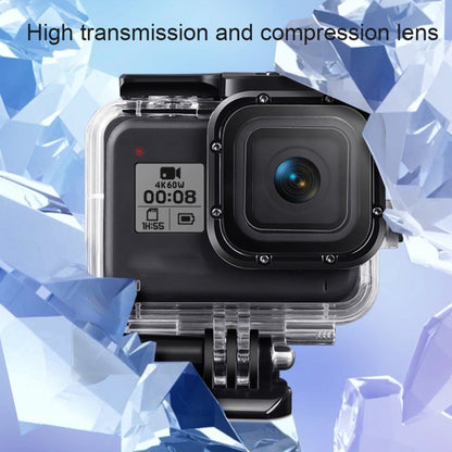 For GoPro HERO8 Black 45m Waterproof Housing Protective Case with Buckle Basic Mount & Screw & Floating Bobber Grip & Strap & Anti-Fog Inserts(Black) - Waterproof Cases by PMC Jewellery | Online Shopping South Africa | PMC Jewellery | Buy Now Pay Later Mobicred