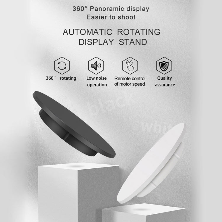 42cm Electric Rotating Display Stand Video Shooting Props Turntable, Load: 100kg, Plug-in Power, US Plug(White) - free shipping - PMc TechLife - Order now!