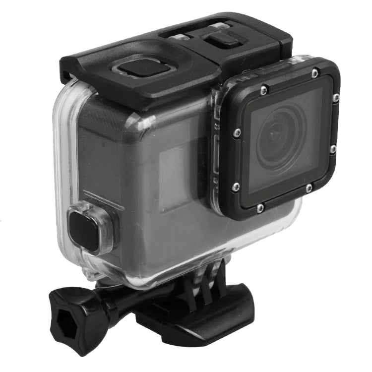 For GoPro HERO5 30m Waterproof PC & ABS Housing Protective Case + Touch Back Cover with Buckle Basic Mount & Long Screw, Backcover Size: 7 x 6 cm - Waterproof Cases by PMC Jewellery | Online Shopping South Africa | PMC Jewellery | Buy Now Pay Later Mobicred