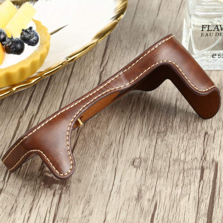 1/4 inch Thread PU Leather Camera Half Case Base for Canon EOS 77D / 800D(Coffee) - free shipping - PMC TechLife - Order now!