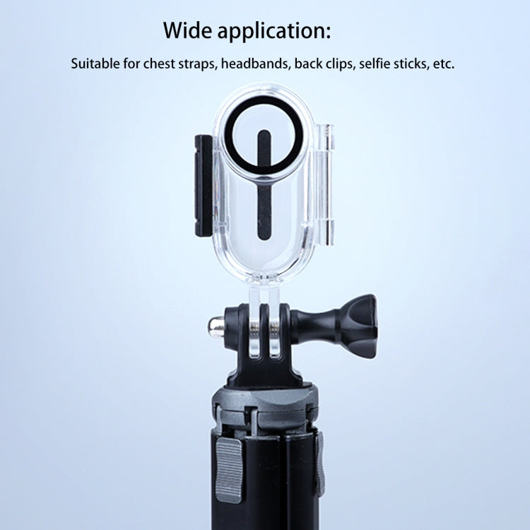 30m Underwater Waterproof Housing Protective Case for Insta360 GO 2, with Base Adapter & Screw - Case & Bags by PMC TechLife | Online Shopping South Africa | PMC TechLife | Buy Now Pay Later Mobicred