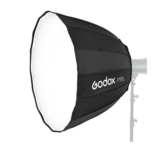 Godox P90L Diameter 90cm Parabolic Softbox Reflector Diffuser for Studio Speedlite Flash Softbox (Black) -  by Godox | Online Shopping South Africa | PMC Jewellery | Buy Now Pay Later Mobicred