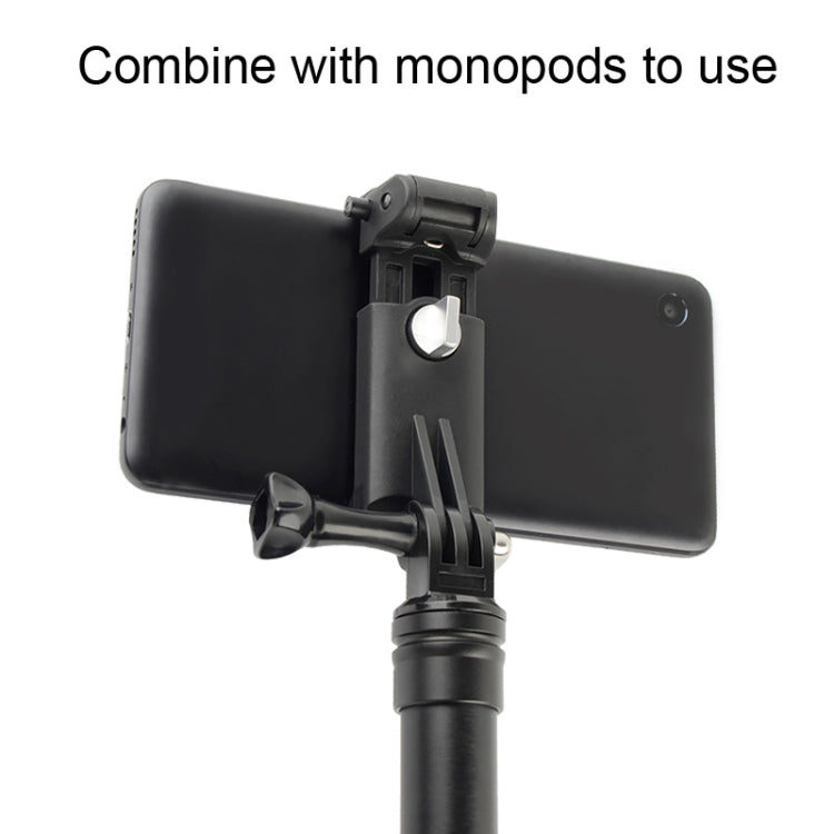 Selfie Sticks Monopods Mount Phone Clamp for iPhone, Samsung, HTC, Sony, LG and other Smartphones, Clip Range: 6-9cm(Black) - Stand by PMC Jewellery | Online Shopping South Africa | PMC Jewellery | Buy Now Pay Later Mobicred