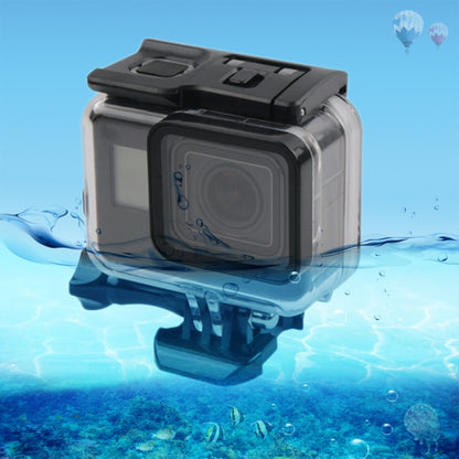 45m Waterproof Housing Protective Case + Touch Screen Back Cover for GoPro NEW HERO /HERO6 /5, with Buckle Basic Mount & Screw, No Need to Remove Lens (Transparent) - Waterproof Cases by PMC Jewellery | Online Shopping South Africa | PMC Jewellery | Buy Now Pay Later Mobicred