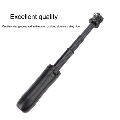 Multi-functional Foldable Tripod Holder Selfie Monopod Stick for GoPro Hero12 Black / Hero11 /10 /9 /8 /7 /6 /5, Insta360 Ace / Ace Pro, DJI Osmo Action 4 and Other Action Cameras, Length: 12-23cm(Red) - Extendable Pole by PMC Jewellery | Online Shopping South Africa | PMC Jewellery