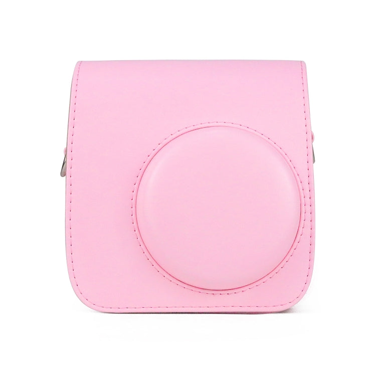 Retro Full Body PU Leather Case Camera  Bag with Strap for FUJIFILM instax mini 7+ (Pink) - Leather Bag by PMC TechLife | Online Shopping South Africa | PMC TechLife | Buy Now Pay Later Mobicred