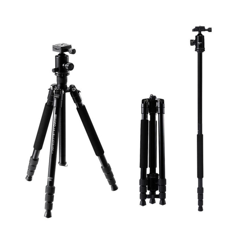 TRIOPO T258 Aluminum Alloy Tripod Monopod with D2 Ball Head (Black) - free shipping - PMC TechLife - Order now!