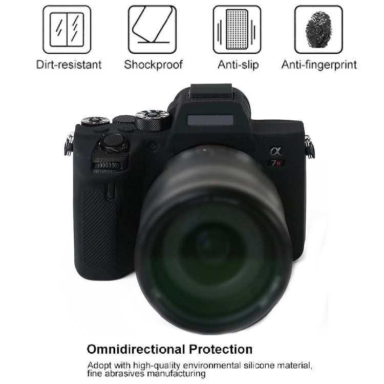 For Sony A7R4 Soft Silicone Protective Case(Orange) - Protective Case by PMC TechLife | Online Shopping South Africa | PMC TechLife | Buy Now Pay Later Mobicred