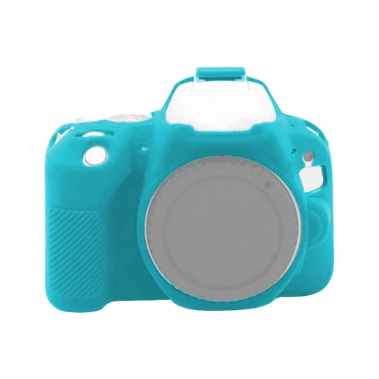 For Canon EOS 200D / EOS 200D Mark II Soft Silicone Protective Case(Blue) - Protective Case by PMC Jewellery | Online Shopping South Africa | PMC Jewellery | Buy Now Pay Later Mobicred