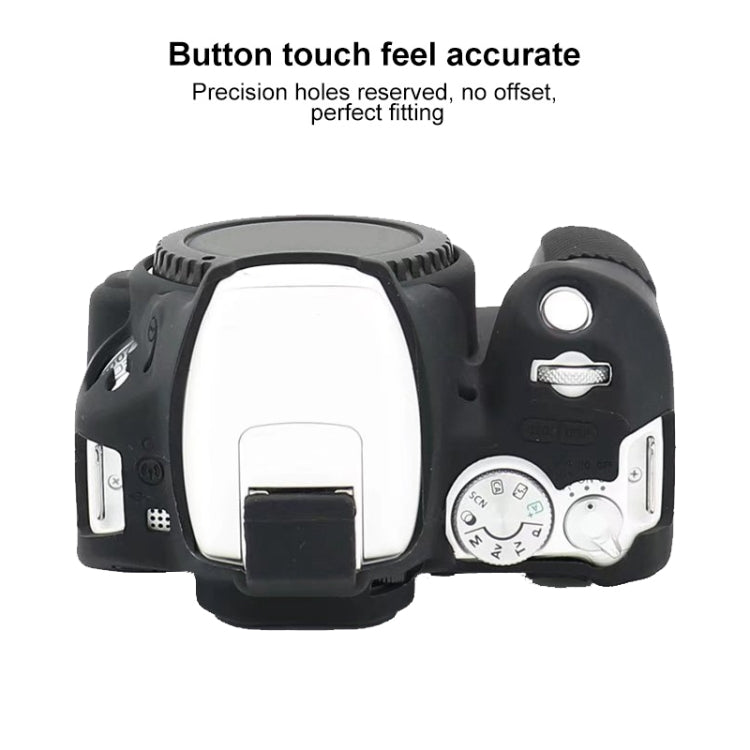 For Canon EOS 200D / EOS 200D Mark II Soft Silicone Protective Case(Black) - Protective Case by PMC TechLife | Online Shopping South Africa | PMC TechLife | Buy Now Pay Later Mobicred