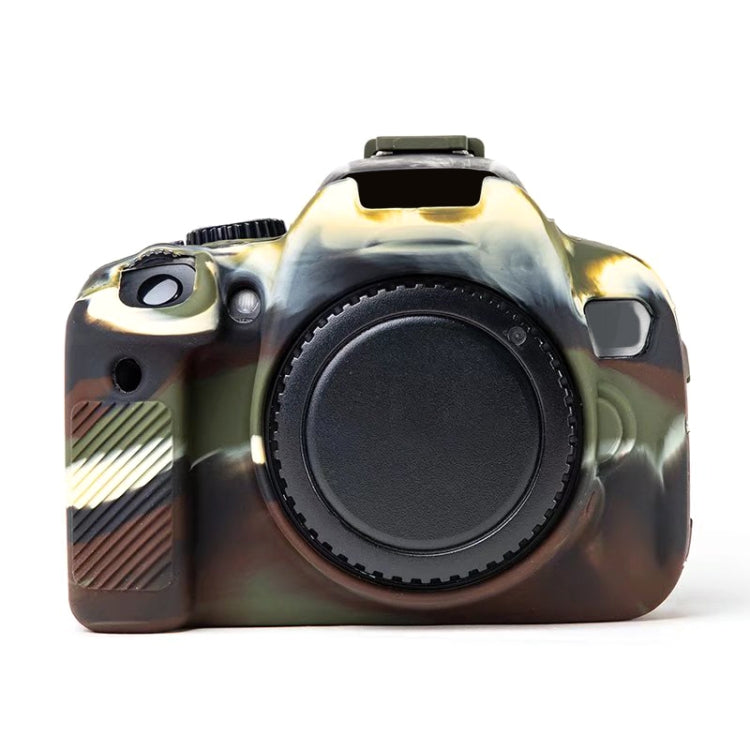 For Canon EOS 600D Soft Silicone Protective Case(Camouflage) - Protective Case by PMC TechLife | Online Shopping South Africa | PMC TechLife | Buy Now Pay Later Mobicred