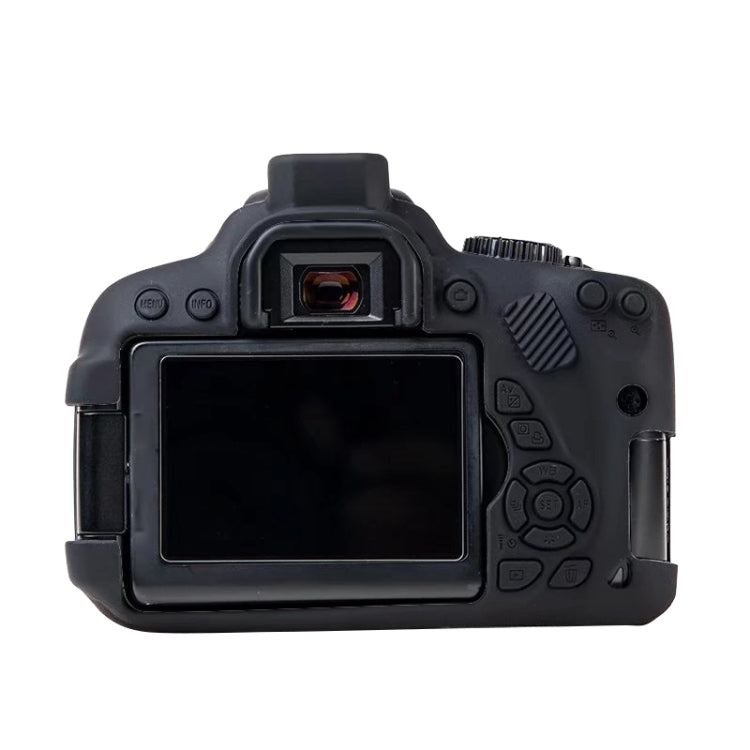 For Canon EOS 600D Soft Silicone Protective Case(Black) - Protective Case by PMC TechLife | Online Shopping South Africa | PMC TechLife | Buy Now Pay Later Mobicred