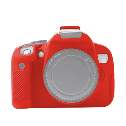 For Canon EOS 600D Soft Silicone Protective Case(Red) - Protective Case by PMC Jewellery | Online Shopping South Africa | PMC Jewellery | Buy Now Pay Later Mobicred