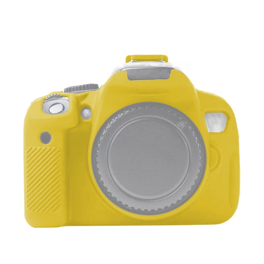 For Canon EOS 600D Soft Silicone Protective Case(Yellow) - Protective Case by PMC Jewellery | Online Shopping South Africa | PMC Jewellery | Buy Now Pay Later Mobicred