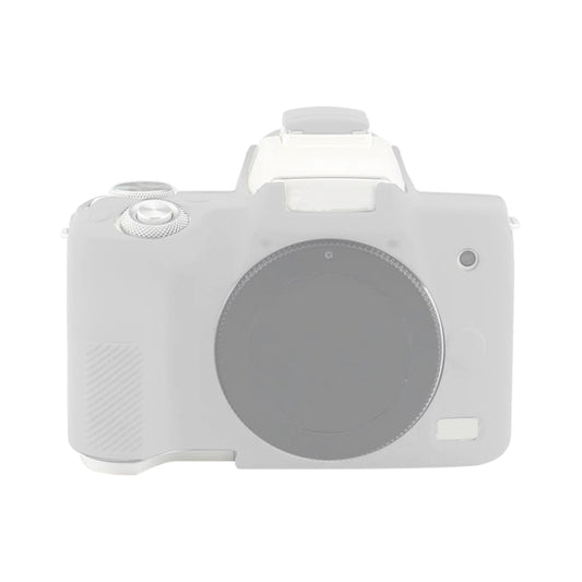 For Canon EOS M50 Mark II / M50 II Soft Silicone Protective Case(White) - Protective Case by PMC Jewellery | Online Shopping South Africa | PMC Jewellery | Buy Now Pay Later Mobicred