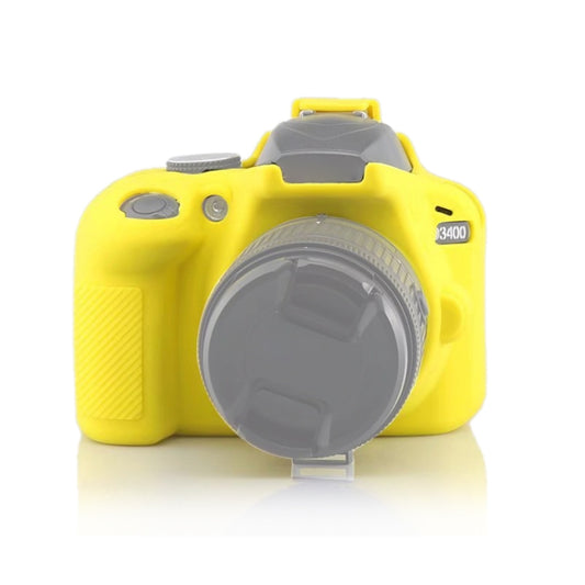 Soft Silicone Protective Case for Nikon D3400 / D3300 (Yellow) - Protective Case by PMC Jewellery | Online Shopping South Africa | PMC Jewellery | Buy Now Pay Later Mobicred