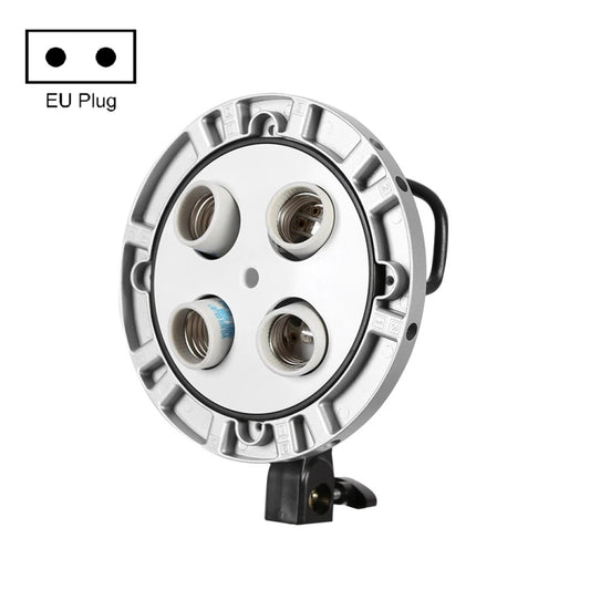 Godox TL-4 4 in 1 E27 Socket Tricolor Bulb Light Lamp Head Mount(EU Plug) -  by Godox | Online Shopping South Africa | PMC Jewellery | Buy Now Pay Later Mobicred