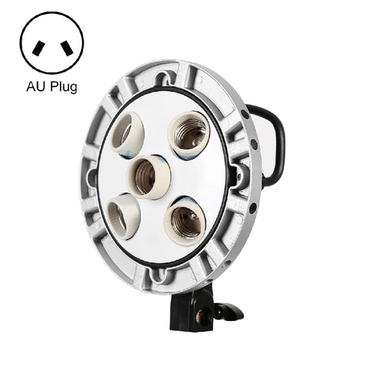 Godox TL-5 5 in 1 E27 Socket Tricolor Bulb Light Lamp Head Mount(AU Plug) -  by Godox | Online Shopping South Africa | PMC Jewellery | Buy Now Pay Later Mobicred