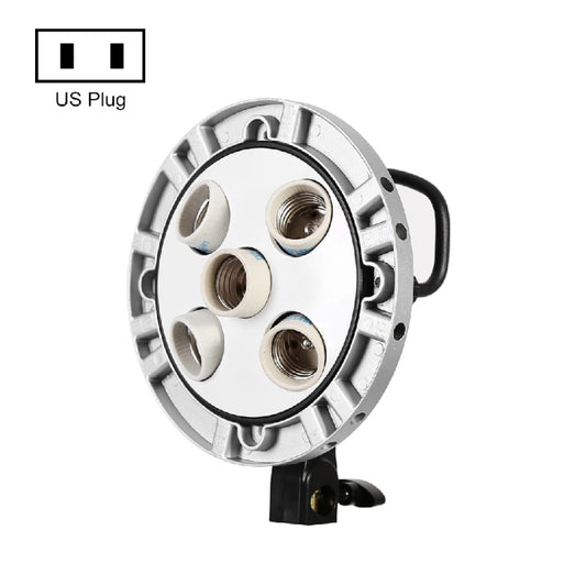 Godox TL-5 5 in 1 E27 Socket Tricolor Bulb Light Lamp Head Mount(US Plug) -  by Godox | Online Shopping South Africa | PMC Jewellery | Buy Now Pay Later Mobicred