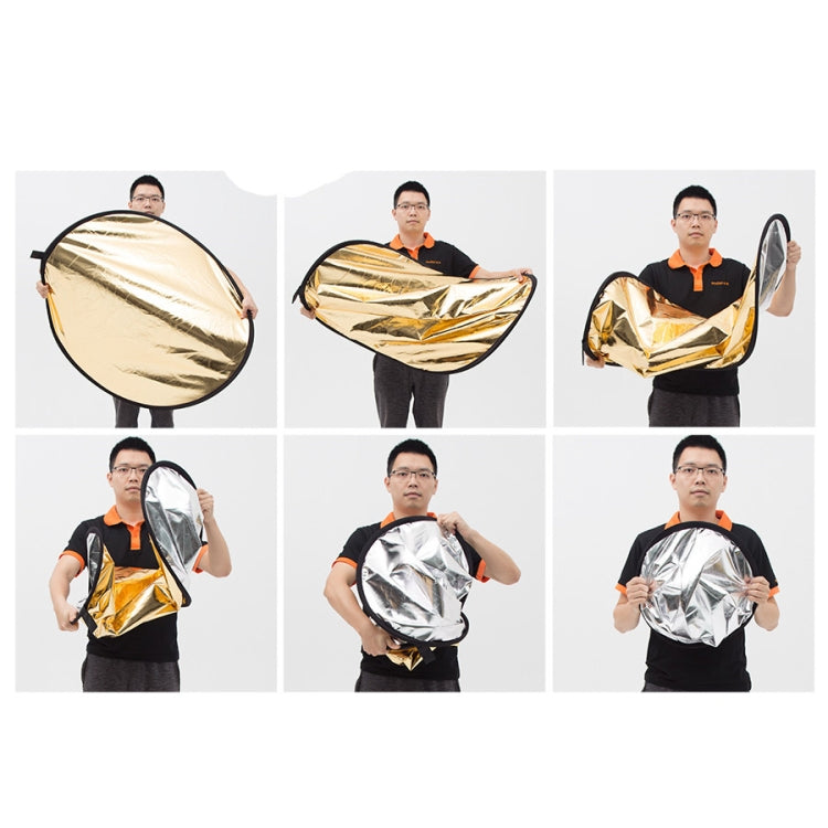 Godox FT05-1 60 x 90cm 5-in-1 Silver / Soft / Gold / White / Black Oval Folding Reflector Board - free shipping - PMC TechLife - Order now!