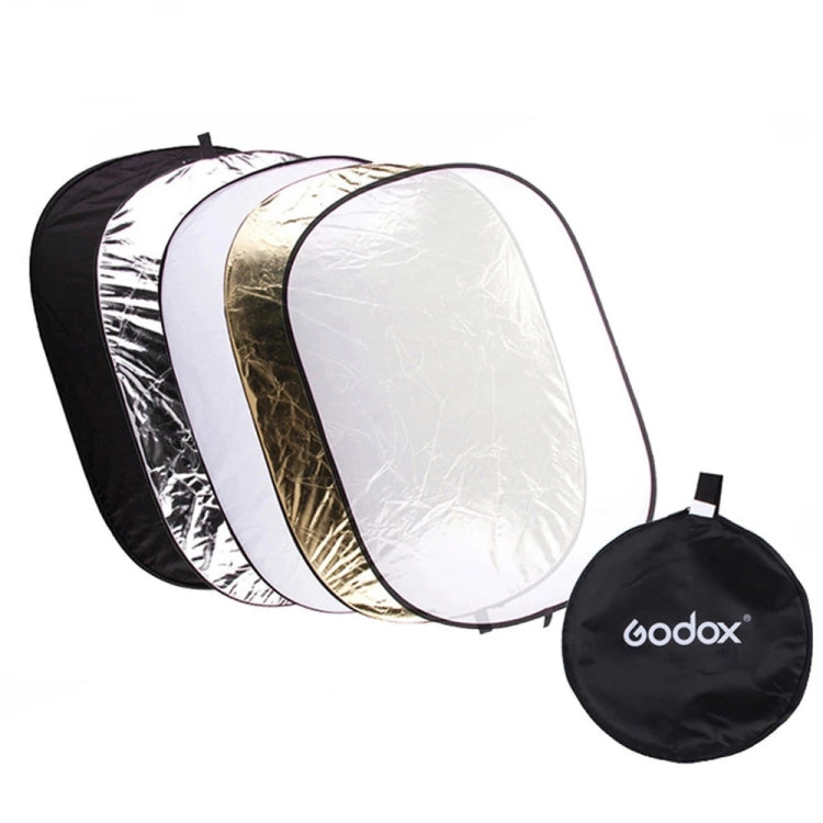 Godox FT05-1 100 x 150cm 5-in-1 Silver / Soft / Gold / White / Black Oval Folding Reflector Board - free shipping - PMC TechLife - Order now!