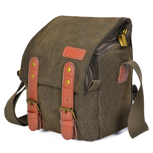 CADEN N1 Simple Retro Multifunctional Canvas Waterproof Digital Camera Photography Bag (Coffee) - Strap Satchel by CADeN | Online Shopping South Africa | PMC Jewellery | Buy Now Pay Later Mobicred