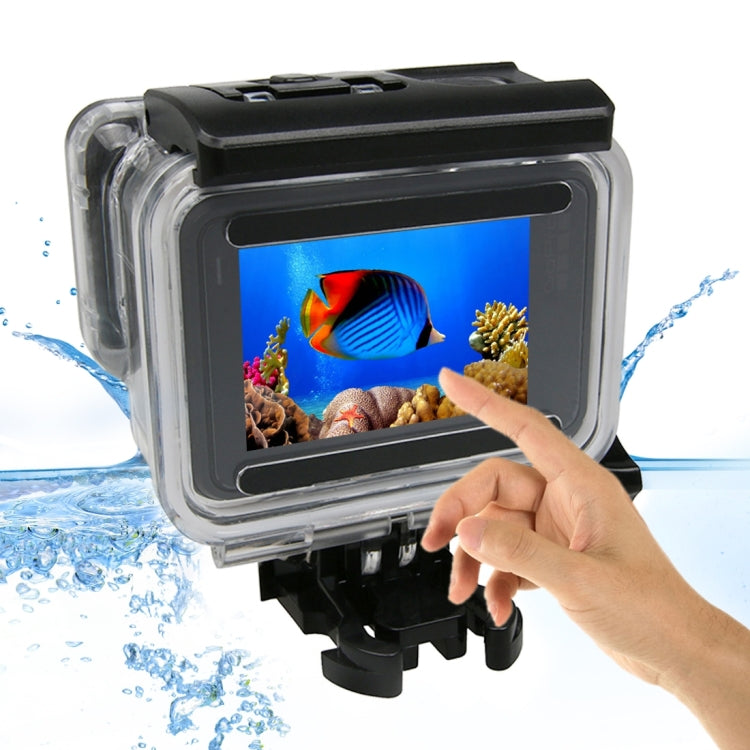 For GoPro  NEW HERO /HERO6  /5 Touch Screen 45m Waterproof Housing Protective Case with Buckle Basic Mount & Screw, No Need to Remove Lens - Waterproof Cases by PMC TechLife | Online Shopping South Africa | PMC TechLife | Buy Now Pay Later Mobicred