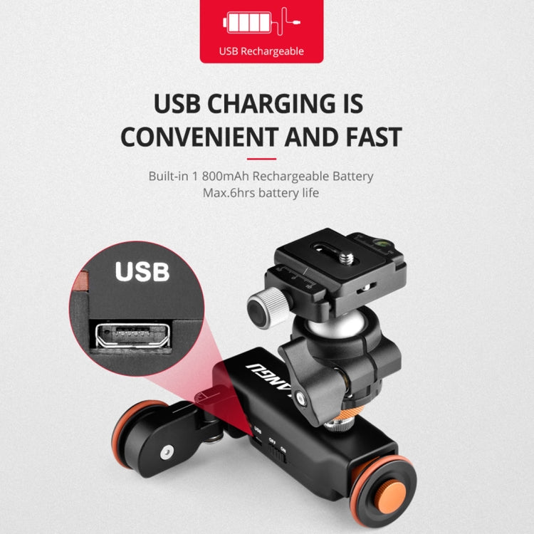 YELANGU L4X Camera Wheel Dolly + PC141 Phone Clamp with Remote, Load: 3kg - free shipping - PMC TechLife - Order now!